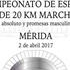 Merida (ESP): Spanish 20km road walk Championships preview